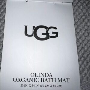 UGG Gray Organic 20x34 Bath Mat